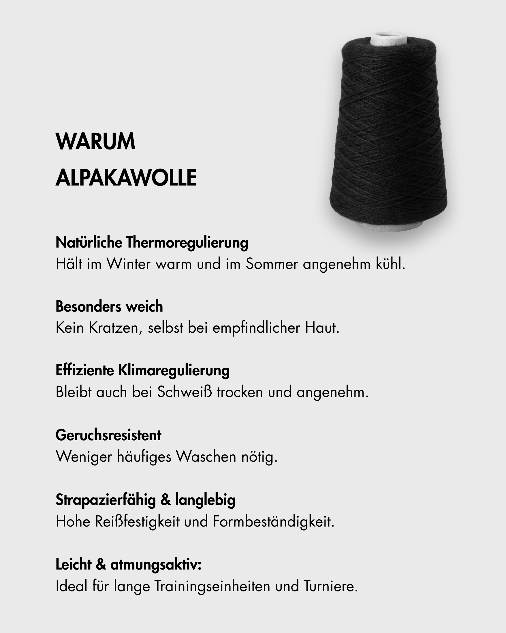 Vorteile von Alpakawolle