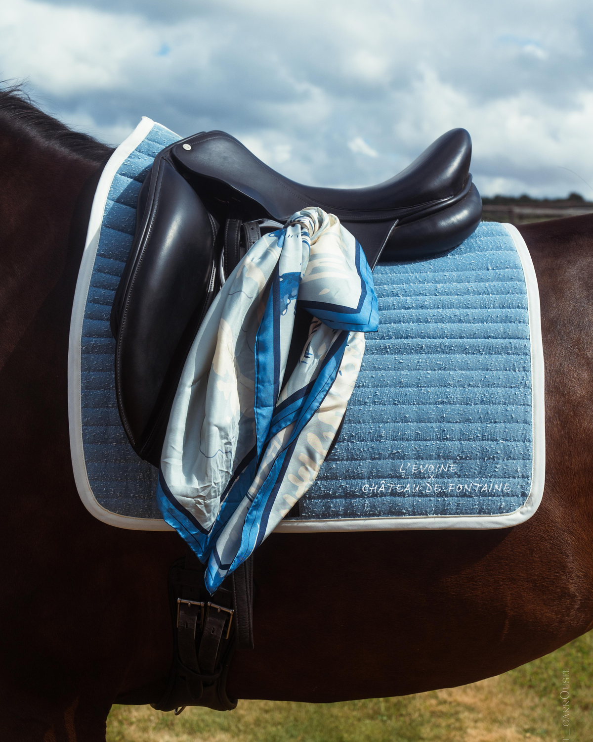 Double Padding Schabracke Light Denim